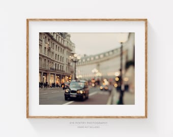 London Photography Print, Abstract London Print, Travel Photograph, Regent Street, London Decor, Gold, Horizontal Wall Art, 8x10 Print