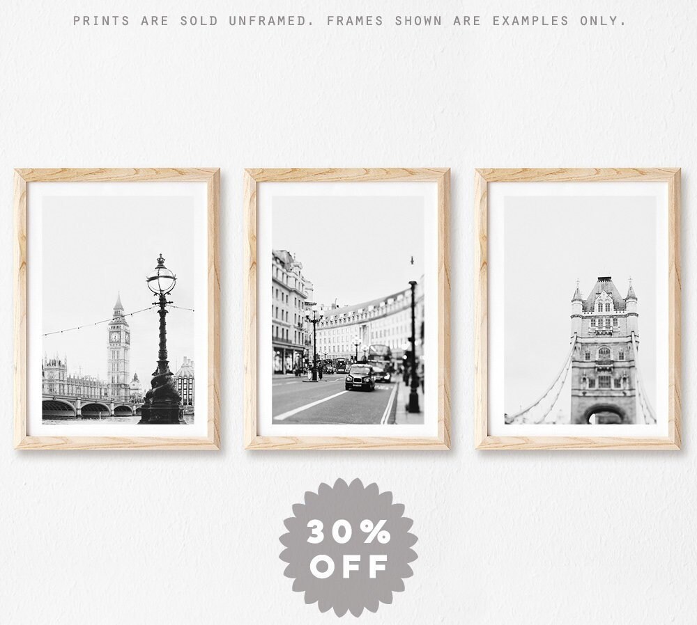 London Prints Black and White Photography London Wall Art Etsy UK