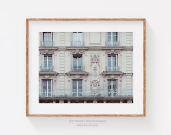 Paris Print, Paris France Architecture Photograph, Muted Paris Wall Art Prints, Travel Photography Print