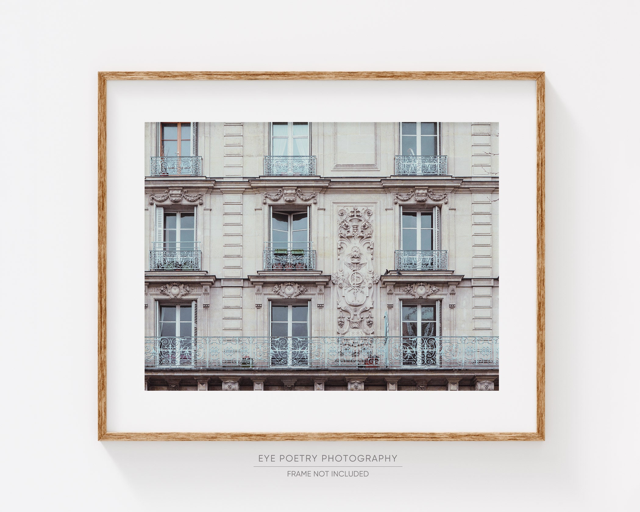 Paris Print, Paris France Architecture Photograph, Muted Paris Wall Art Prints, Travel Photography Print