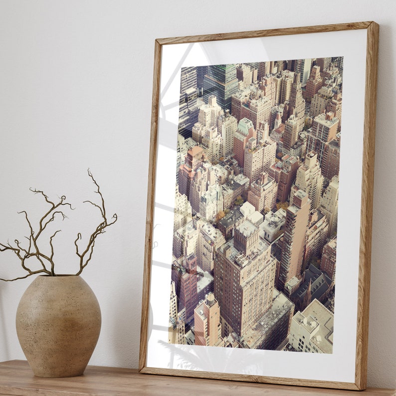 New York Print, Aerial NYC Photography, New York City, Wall Art Print, Manhattan Cityscape, Travel Photography Print image 2