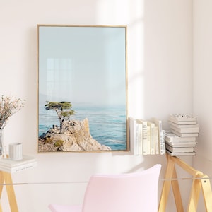 California Print, Lone Cypress Tree Photo, Monterey Coast, Big Sur Nature, Landscape Photography, Beach Wall Art, Ocean Print image 3
