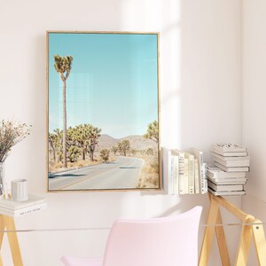 Lámina decorativa del desierto, lámina del árbol de Josué, decoración bohemia, arte mural bohemio, pasión por los viajes, fotografía de paisajes, impresión giclée del desierto. imagen 2