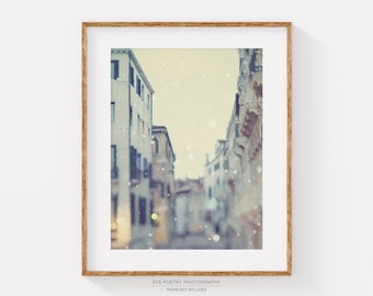 Venice Italy Wall Art, Venice Photography Print, Venice Wall Art, Winter Snow, Fine Art Photography, Vertical Wall Art, Travel Photo