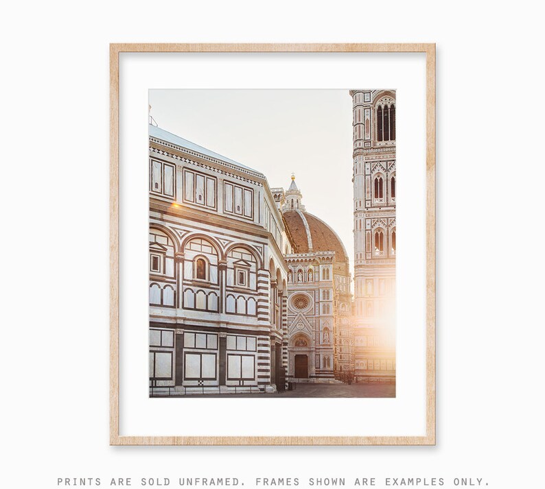 Italy Print Florence Wall Art Photography Il Duomo At Sunrise Living Room Decor Home Architecture