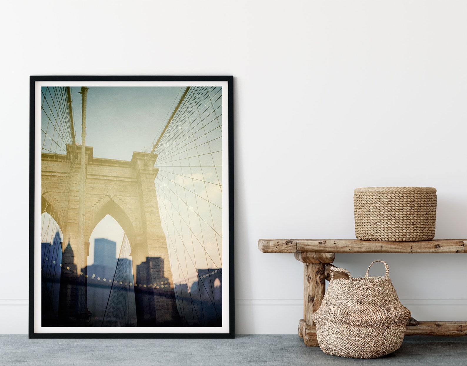 Brooklyn Bridge - Michelle Collins - Framed art Print