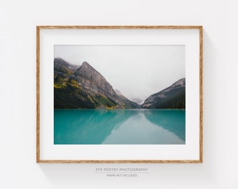 Lake Louise Photograph, Nature Photography, Rocky Mountain Print, Banff Canada, Wilderness, Landscape Print, Wall Decor - Turquoise Paradise