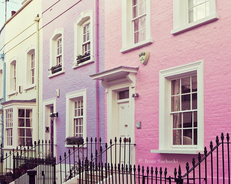 Chelsea Houses London Photography London Art Print Pastel Etsy