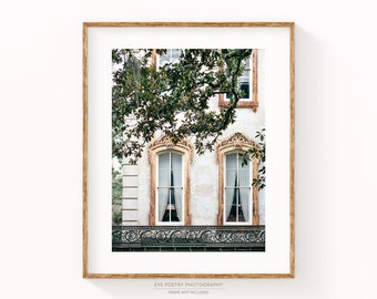 Historic Savannah Photograph, Georgia, American South, Travel Photography, 8x10 Architecture Print, Neutral Wall Decor