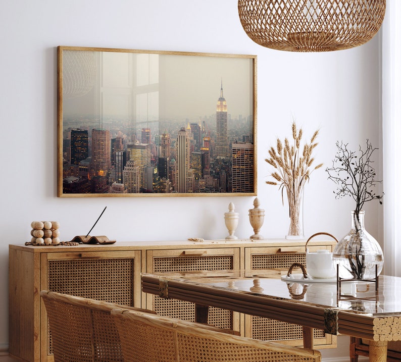 New York City Skyline, New York Art Poster, NYC Wall Art Print, New York Cityscape, Fine Art Print, Manhattan Photography The View image 3