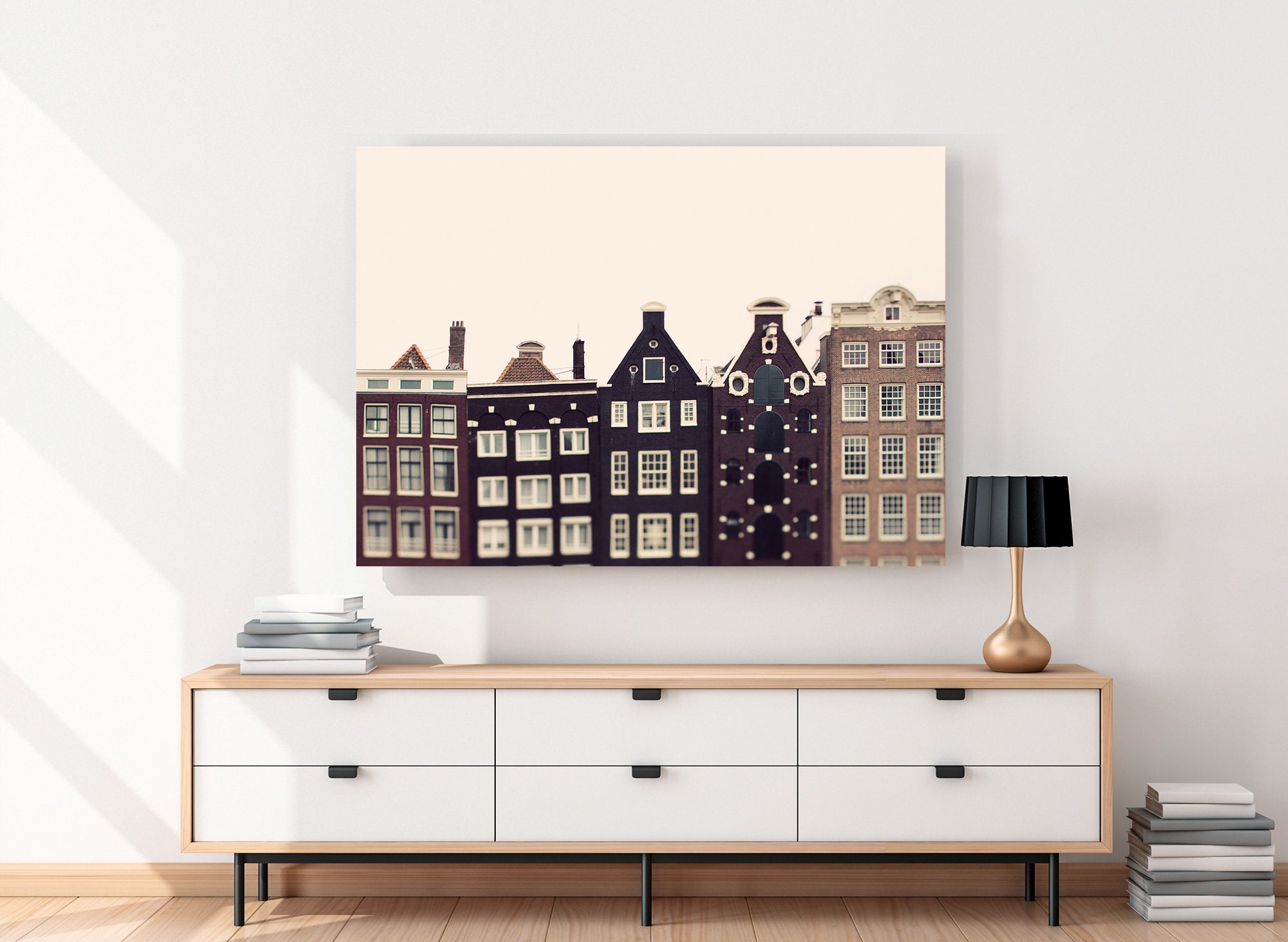 Amsterdam Canvas Art Urban Wall Decor Large Canvas Print Etsy
