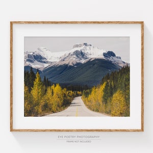 Mountain Print, Autumn Landscape Photography, Rustic Nature Photography Print, Gift for Men, Rustic Fall Decor, Wanderlust, Mountain Art