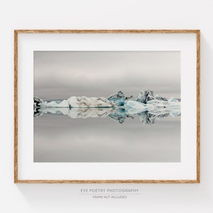 Iceland Art, Winter Landscape Photography, Fine Art Photography Print, Large Wall Art, Nordic Decor, Nature Photography