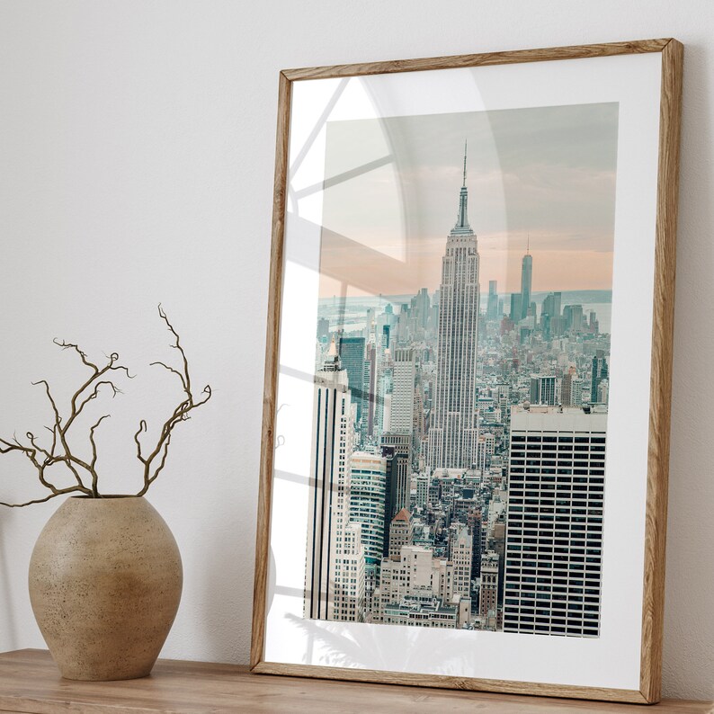 New York City Skyline at Sunset Photo, Travel Photography, NYC Wall Art ...