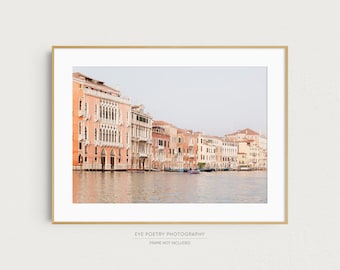 Venice Print, Grand Canal Photo, Italy Wall Art, Muted Pastels, Venice Wall Art, Pictures of Italy, Travel Photography