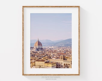 Italy Print, Florence Skyline Photo, Italy Wall Art, Italian Wall Decor, Home Decor, Travel Photography Print