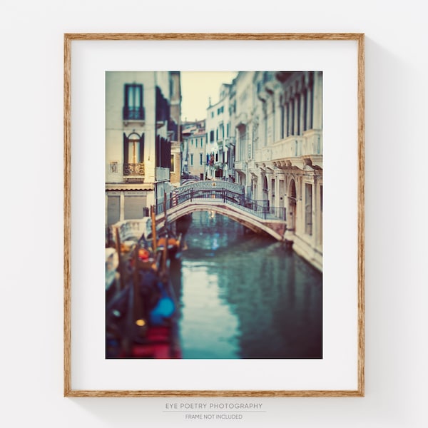 Venice Italy Wall Art, Venice Print, Travel Photography, Venice Canal Photo, Europe, Italian Wall Decor - Blue Venice