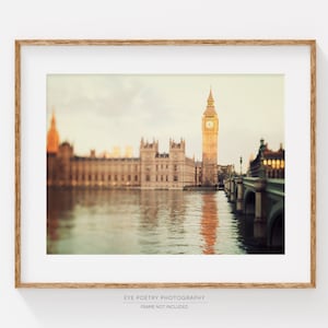London Skyline, London Photography Print, Big Ben, London Art, Architecture Print, Travel Photography &quot;Good Morning London&quot;