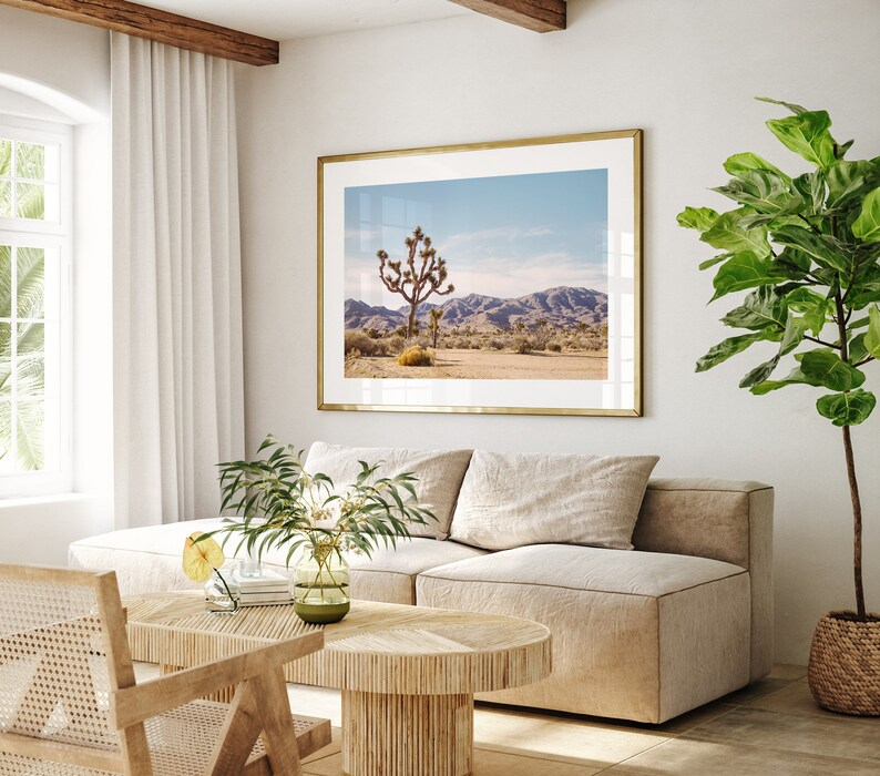 Joshua Tree Art Print, Cactus Print, Desert Landscape Photography Print ...