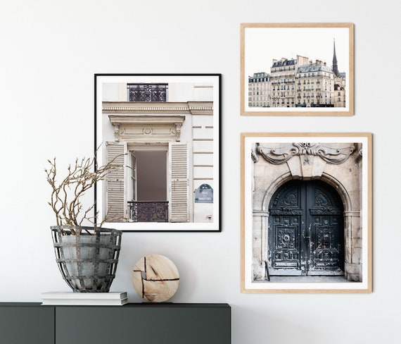 Paris Photography, Paris Wall Art, Set of 3 Prints, Chic Architecture Details, Paris Decor, French Wall Decor, Gallery Wall Set