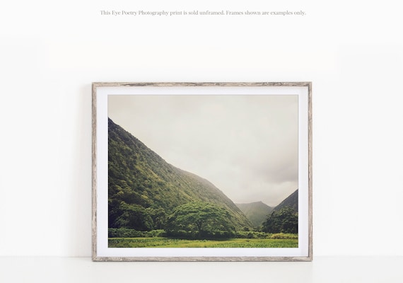 Hawaii Art, Nature Photography Print, Big Island Landscape Print, Green Tropical Wall Art, Horizontal Prints
