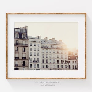 Paris Photography Print, Art Prints, Sunrise in Paris Print, French Home Decor, Travel Print, Paris Wall Art Sun Also Rises image 1