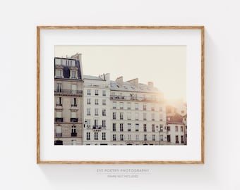 Paris Photography Print, Art Prints, Sunrise in Paris Print, French Home Decor, Travel Print, Paris Wall Art - Sun Also Rises