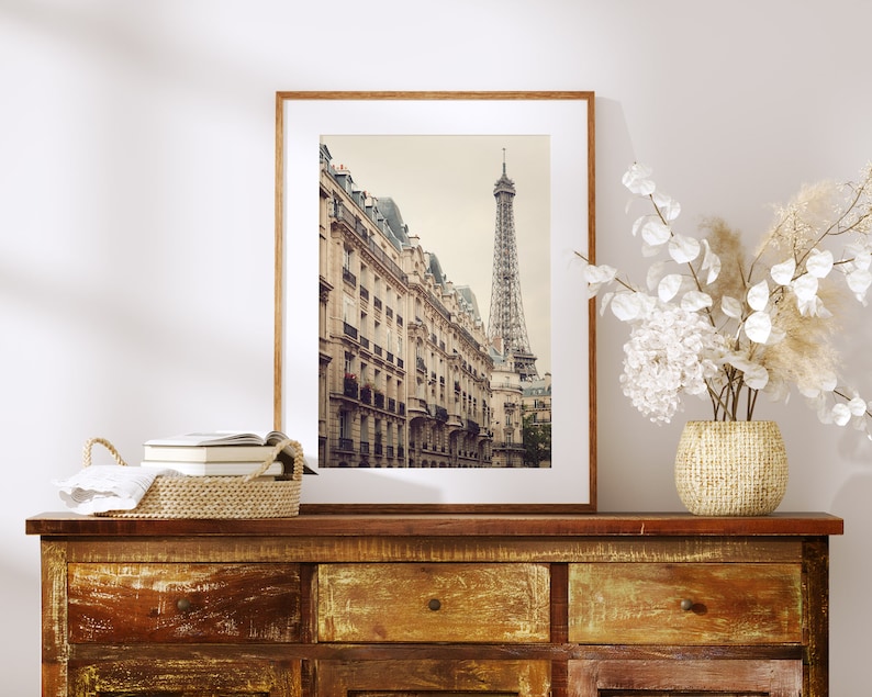 Eiffel Tower Photograph, Paris Photography Print, Vertical Paris Print, Large Art, Eiffel Tower Picture, Girlfriend Gift for Her image 4