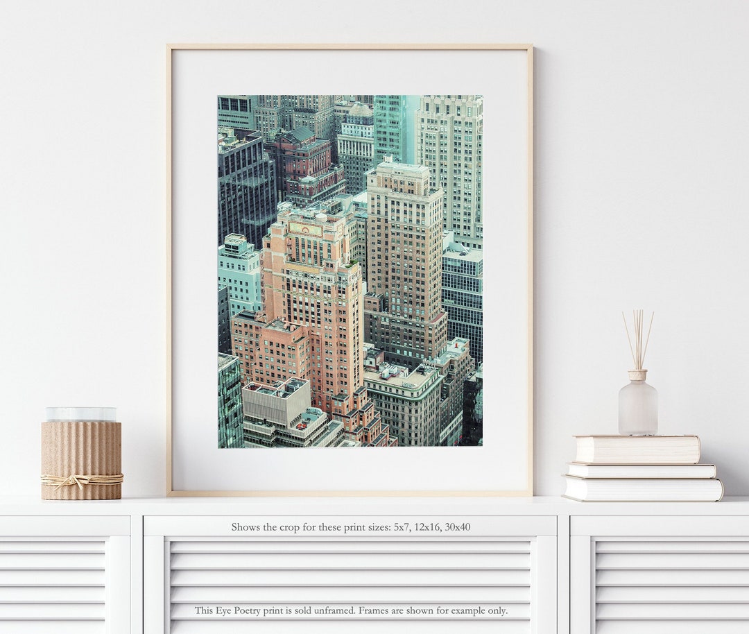 New York City Print, Aerial Photo of Manhattan, Travel Photography Wall ...