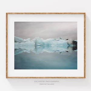 Iceberg Photograph, Iceland Print, Nordic Print, Landscape Photography, Blue Wall Art, Fine Art Prints, Nature Photography