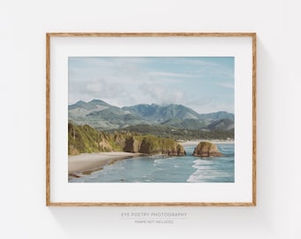 Ocean Print, Cannon Beach Print, Living Room Wall Art, Coastal Wall Art, Oregon Nature, Landscape Photography Print