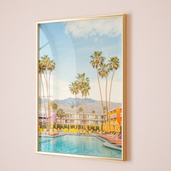Palm Springs Print, Saguaro Hotel, Swimming Pool Photo, Mid Century Modern Decor, Summer, Wall Art, 8x10 Travel Photography Print