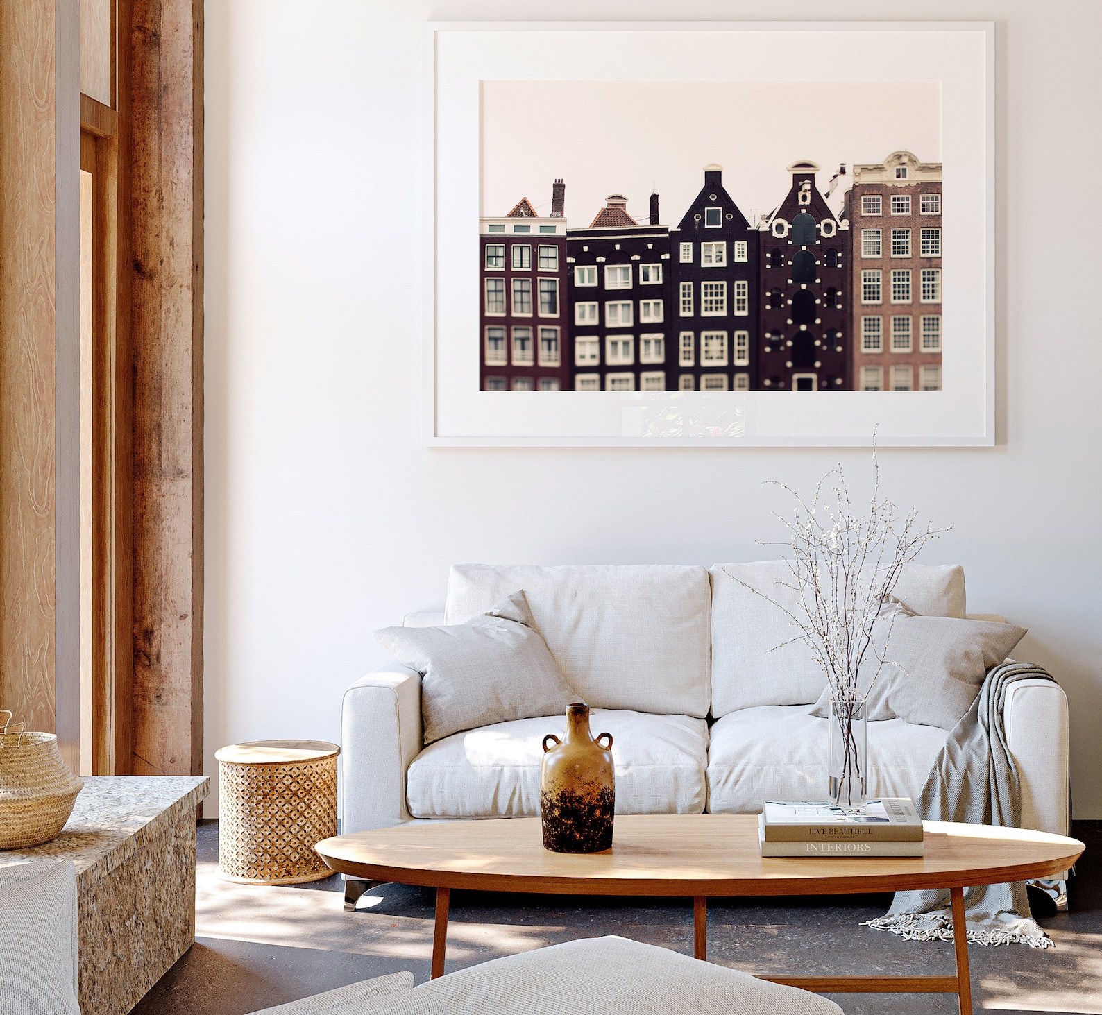 Amsterdam Print, Canal Houses Photo, Large Horizontal Wall Art Print ...