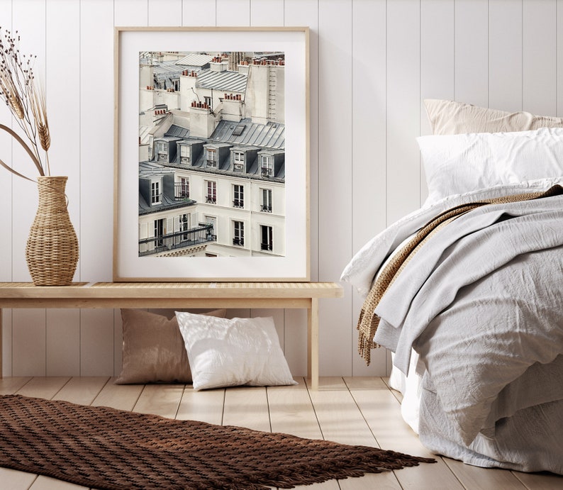 Paris Rooftops, Paris Photography, Architecture Art, Fine Art Photography Print, Gray Wall Art, French Home Decor, Paris Print Soliloquy image 4