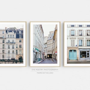 Paris Wall Art Prints, Gallery Wall, Set of 3 Prints, Paris Decor, Europe Travel Photography, Paris Prints, Architecture Prints