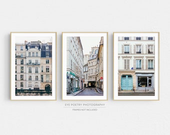 Paris Wall Art Prints, Gallery Wall, Set of 3 Prints, Paris Decor, Europe Travel Photography, Paris Prints, Architecture Prints