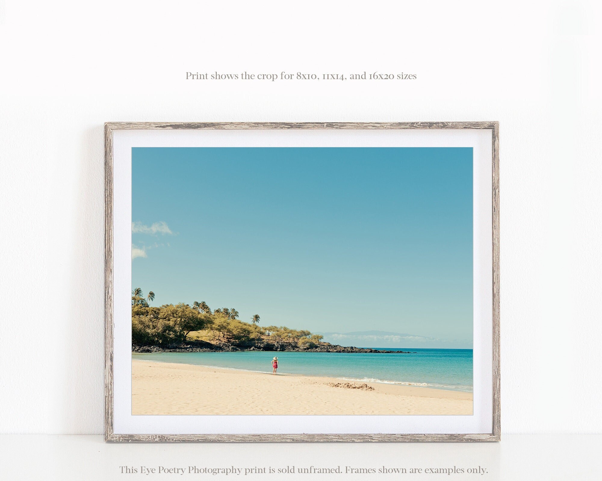 Beach Print Maui Hawaii Photo Ocean Landscape Coastal Wall