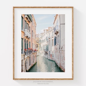 Venice Print, Italy Print, Venice Canal Photo, Pastel Wall Art, City Print, Travel Photography