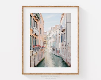 Venice Print, Italy Print, Venice Canal Photo, Pastel Wall Art, City Print, Travel Photography