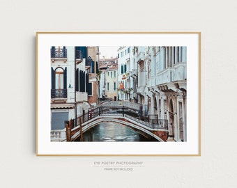 Venice Italy, Venice Print, Italy Wall Art Print, Travel Photography Print, Italy Gift, Canal Photograph, Photo Prints "Venetian Bridges"