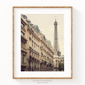 Eiffel Tower Photograph, Paris Photography Print, Vertical Paris Print, Large Art, Eiffel Tower Picture, Girlfriend Gift for Her image 2