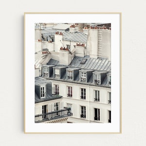 Paris Rooftops, Paris Photography, Architecture Art, Fine Art Photography Print, Gray Wall Art, French Home Decor, Paris Print Soliloquy image 2