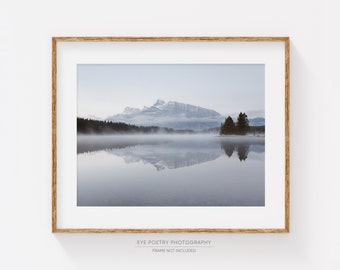 Mountain Print, Fine Art Photography, Large Wall Art Print, Hygge Nordic Landscape Print, Landscape Photography, Rustic Nature