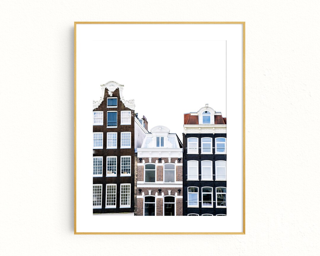 Amsterdam Art, Cute Canal Houses, Wall Art Prints, Amsterdam Print ...