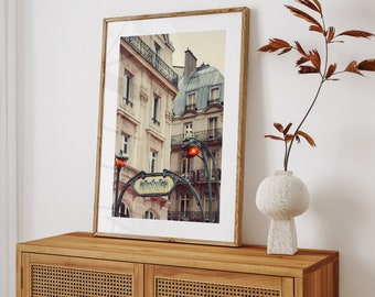 Metro Sign, Paris Photography, Paris Wall Art, Art Nouveau Architecture Print, Paris Print, Vintage Guimard - Metropolitain