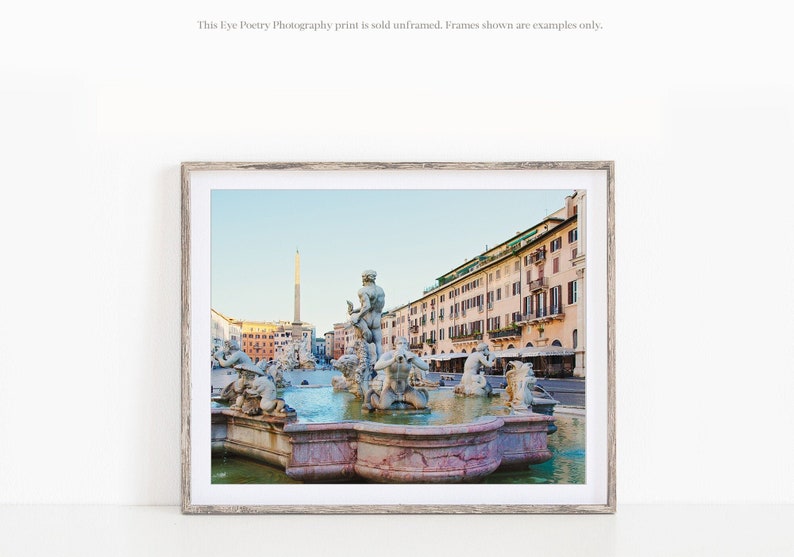 Piazza Navona, Rome Photography, Italy Art Print, Italian Wall Art, Rome Print, Large Wall Art, Travel Photography Print image 8