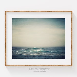 Ocean Photography Print, Summer, Beach Print, Large Wall Art Print, Coastal Art Print, Landscape Photography, Ocean Waves Nature Print