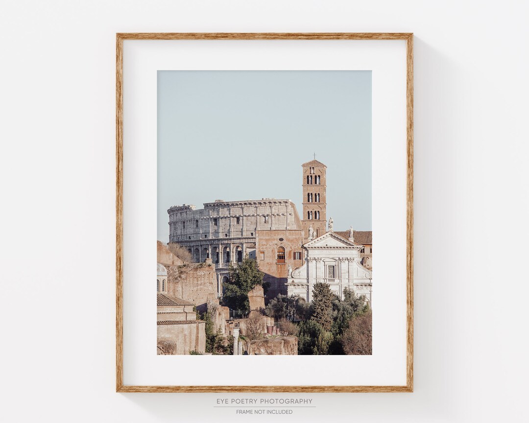 Rome Print, Roman Colosseum Photo, Rome Italy Wall Art Print, Travel ...
