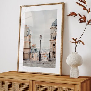 Paris Photography Print, Montmartre Skyline View, Paris France Wall Art, Travel Photography