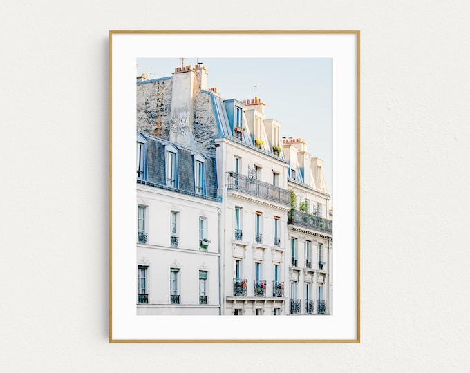 Montmartre in Paris Print, City Art, Europe Wall Art, Travel Decor, Paris Photography Print